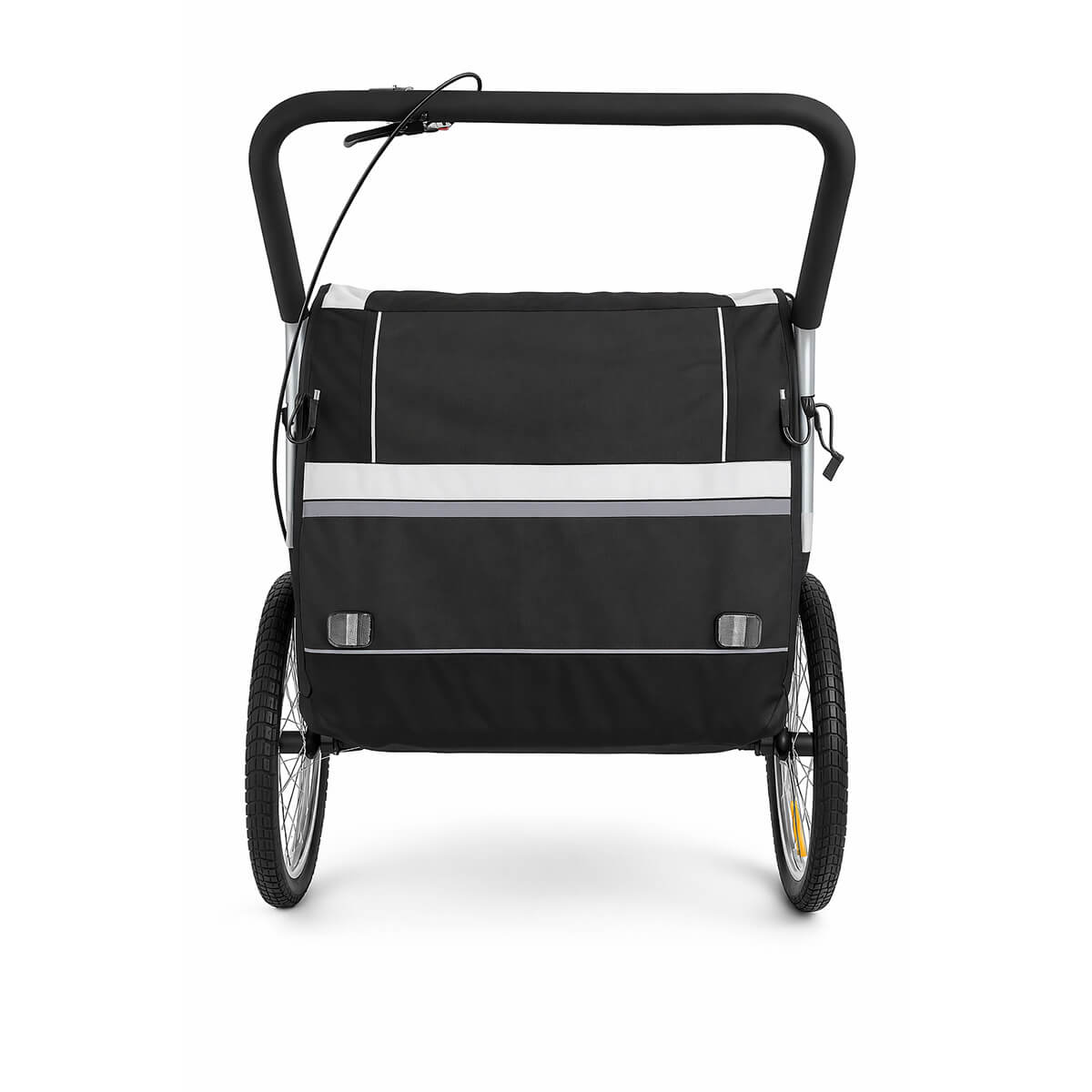 Polkupyörän peräkärry 1–2 lapselle – 2-in-1, 40 kg, 5-pistevaljaat