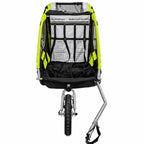 Polkupyörän peräkärry 1–2 lapselle – 2-in-1, 40 kg, 5-pistevaljaat