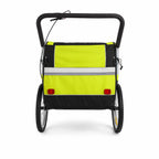 Polkupyörän peräkärry 1–2 lapselle – 2-in-1, 40 kg, 5-pistevaljaat