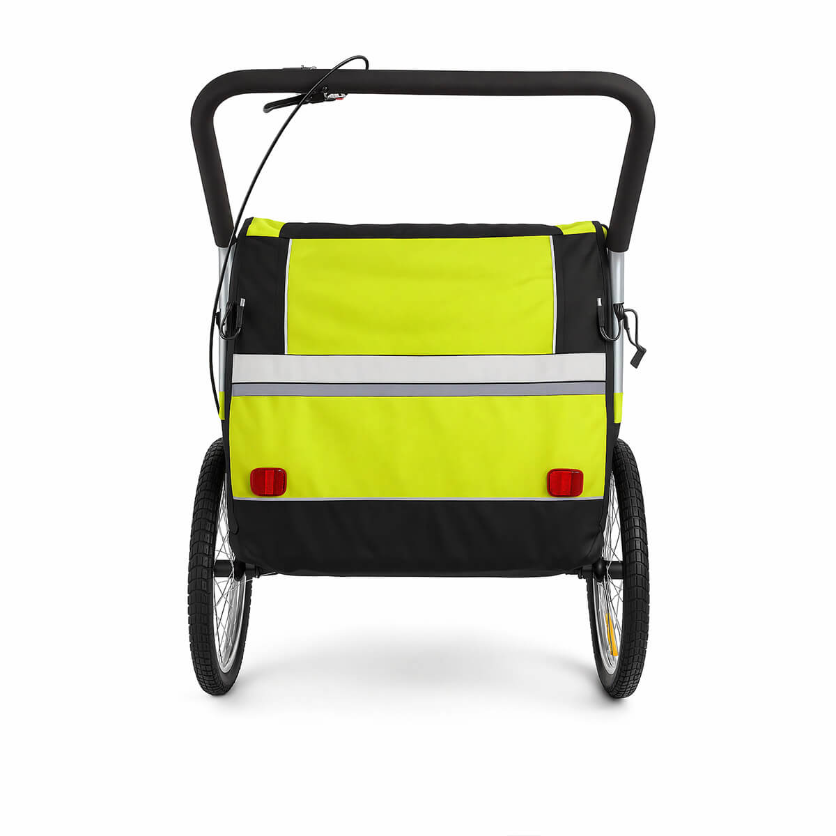 Polkupyörän peräkärry 1–2 lapselle – 2-in-1, 40 kg, 5-pistevaljaat