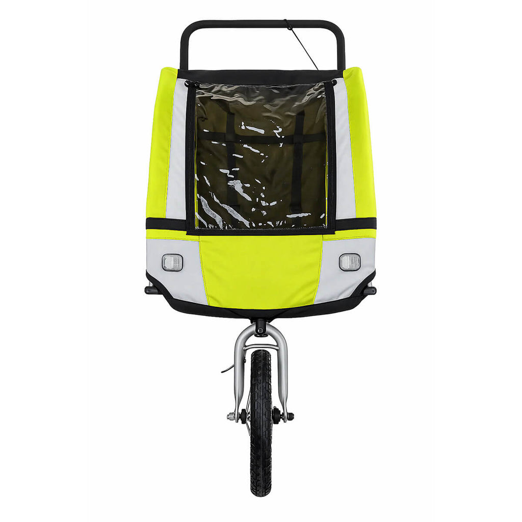 Polkupyörän peräkärry 1–2 lapselle – 2-in-1, 40 kg, 5-pistevaljaat