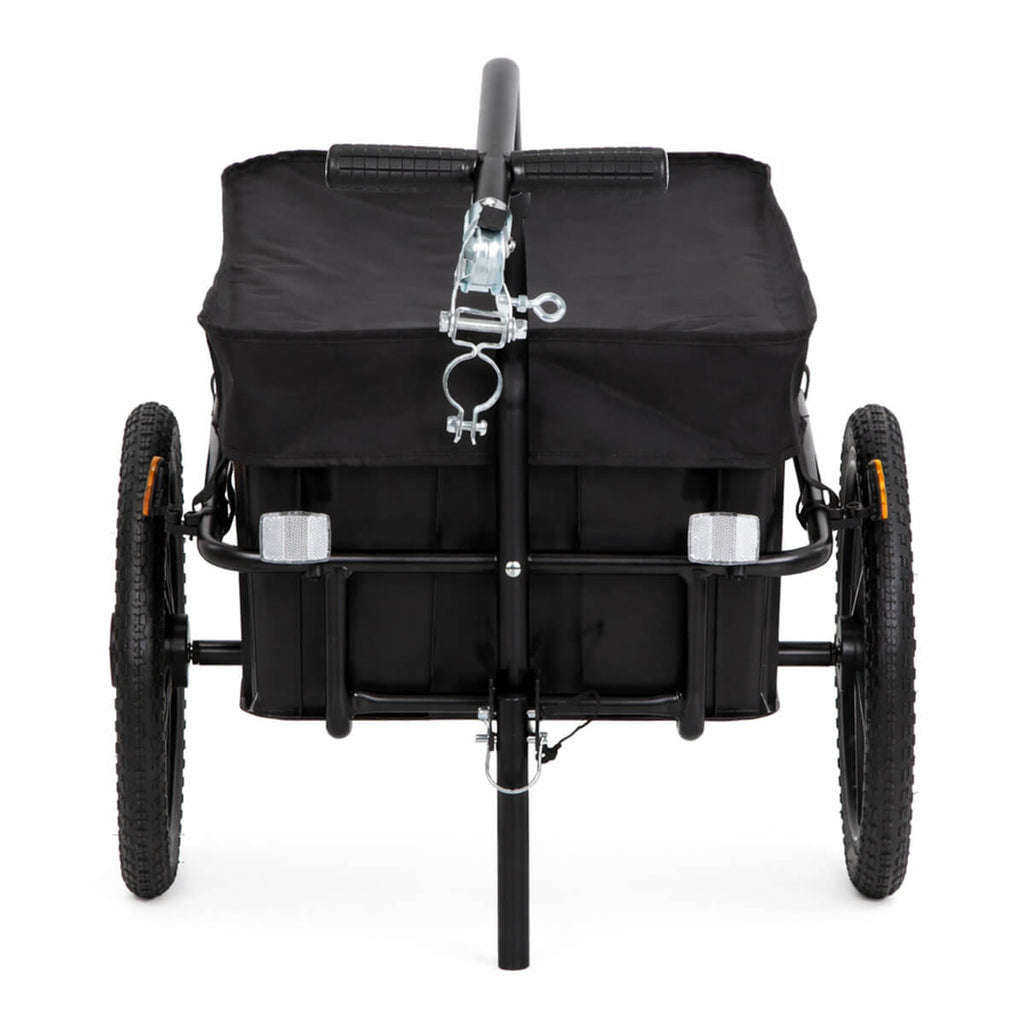 Polkupyörän peräkärry 70 l – 30/60 kg, 2-in-1, teräsrunko
