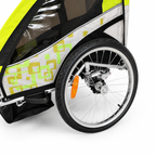 Cykelkärra PACE för 1–2 barn – 2-i-1, 40 kg, 5-punktsbälte