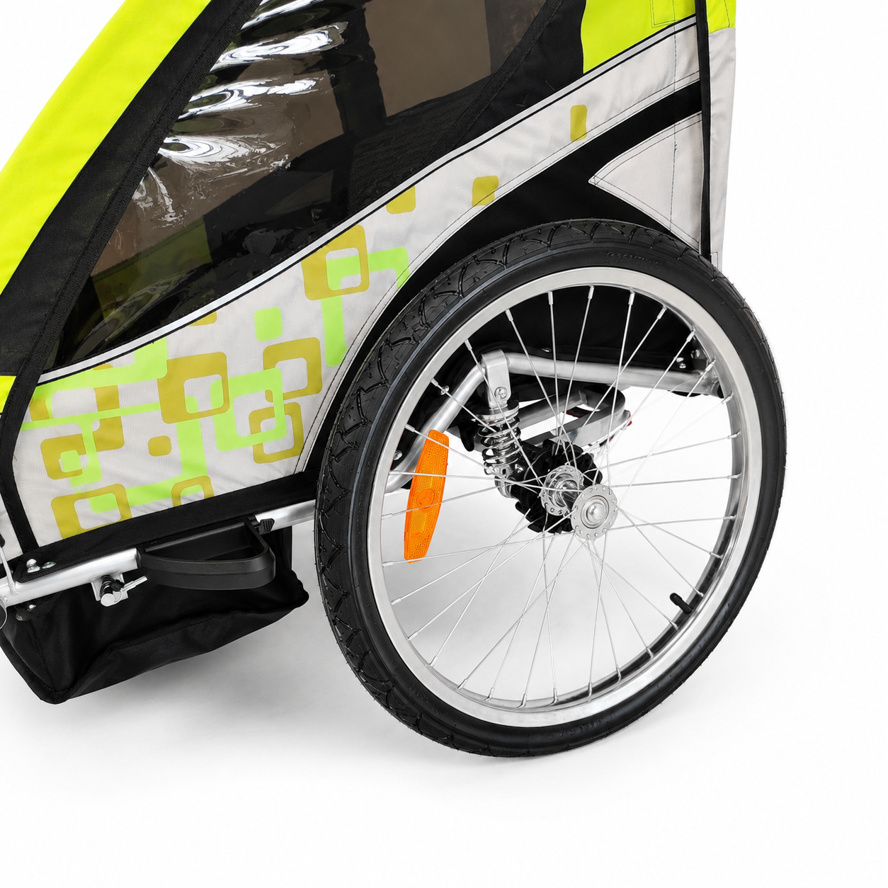 Cykelkärra PACE för 1–2 barn – 2-i-1, 40 kg, 5-punktsbälte