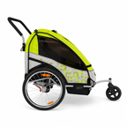 Cykelkärra PACE för 1–2 barn – 2-i-1, 40 kg, 5-punktsbälte