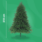POHJOLA INDOOR Joulukuusi 210cm, 1090 Oksaa, PE/PVC
