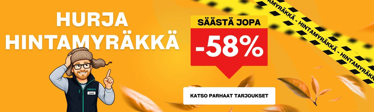 Preecon Hurja Hintamyräkkä Jopa Yli -50%