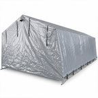 Pressutalli 3,2 × 6 × 1,9 m – 500 g PVC, tummanharmaa