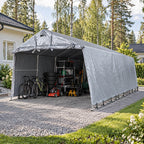 Pressutalli 3,2 × 6 × 1,9 m – 500 g PVC, tummanharmaa