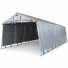 Pressutalli 3,2 × 6 × 1,9 m – 500 g PVC, tummanharmaa