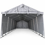 Pressutalli 3,4 × 7 m – 500 g PVC, tummanharmaa