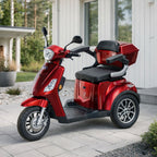 Arktis Motors Senior Scooter med larm 1000W, 48V20AH, röd