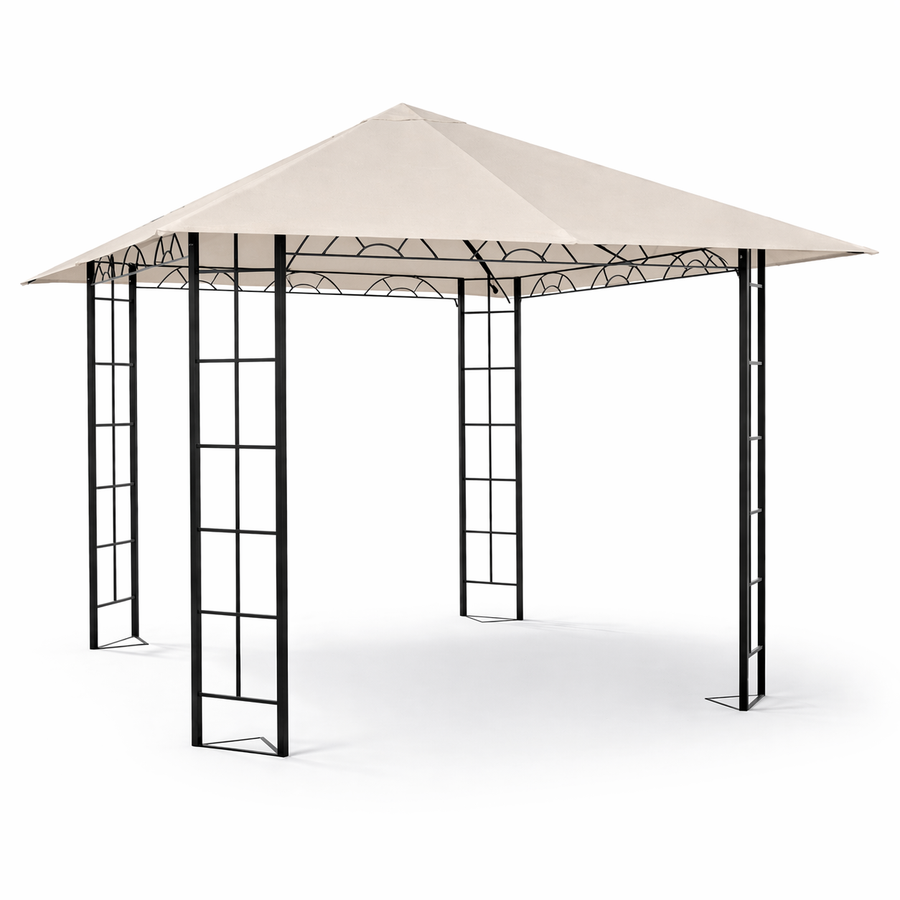 Puutarhakatos 3 x 3 m – teräsrunko, 190 g/m² polyesterikatto, PA-pinnoitus
