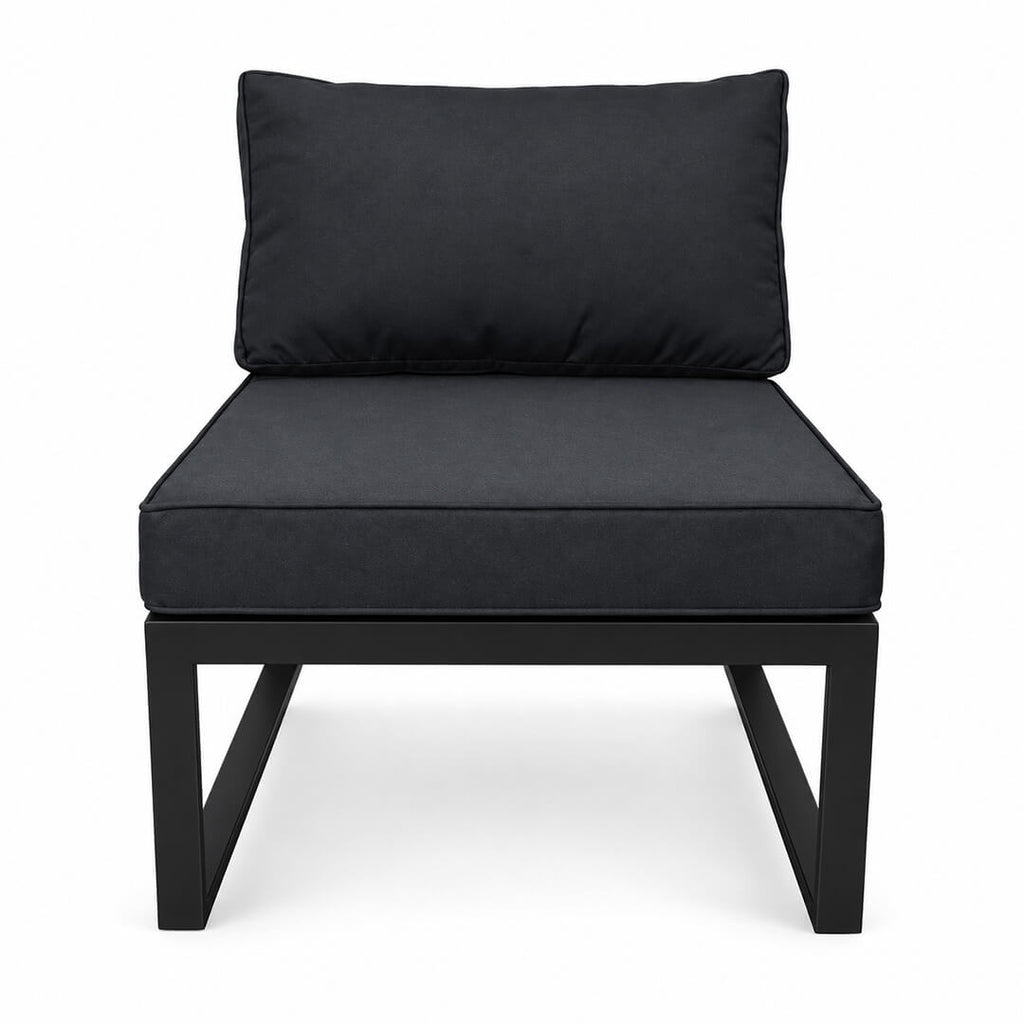 Trädgårdsstol 60 x 75 cm – utan armstöd, 10 cm stoppning, stålram