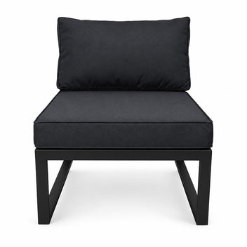 Trädgårdsstol 60 x 75 cm – utan armstöd, 10 cm stoppning, stålram