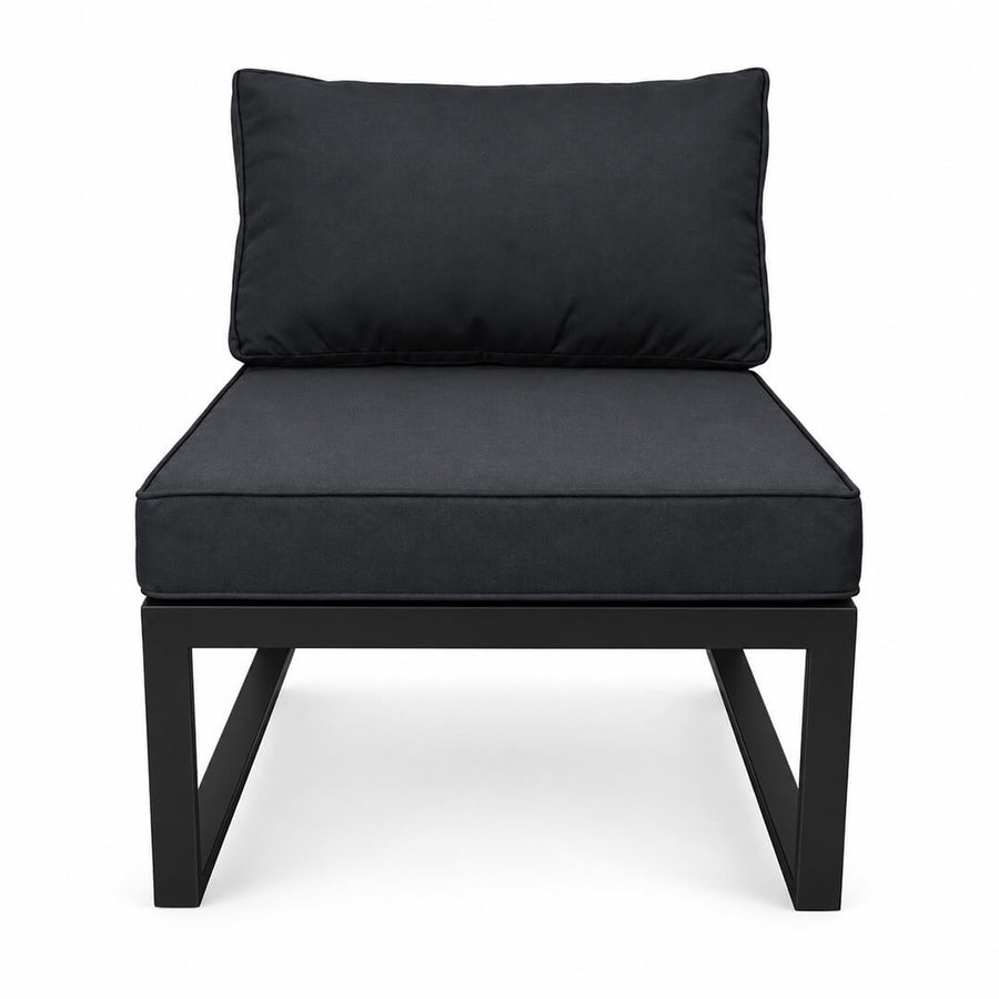 Trädgårdsstol 60 x 75 cm – utan armstöd, 10 cm stoppning, stålram