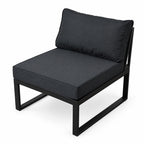 Trädgårdsstol 60 x 75 cm – utan armstöd, 10 cm stoppning, stålram