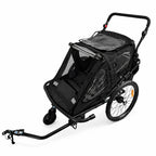 Pyöräkärry 1–2 lapselle – 2-in-1, 40 kg, 5-pistevaljaat