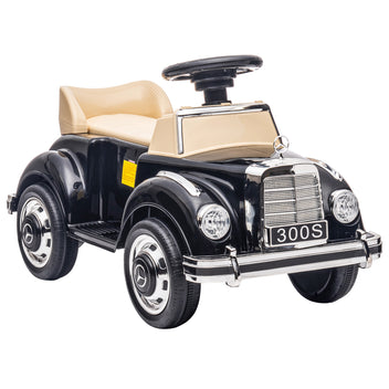Lasten potkuauto Mercedes-Benz 300 S, säilytystila istuimen alla, 18–48 kk, musta