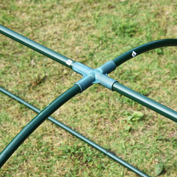 Matala tunnelikasvihuone rullaovella, 350 x 100 x 80 cm, läpinäkyvä/vihreä