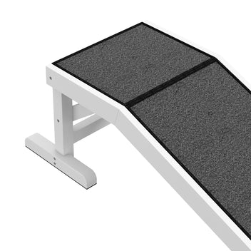 Lemmikin ramppi liukumattomalla matolla ja tasanteella, mänty, 50 kg asti, 125 x 40 x 35,5 cm