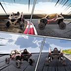 Lasten sähkömaastoauto Kawasaki Teryx KRX 1000, 12V, kaukosäädin, LED ja musiikki, keltainen