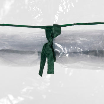 Korkea ja kapea minikasvihuone rullaovella, 100 x 50 x 150 cm, läpinäkyvä