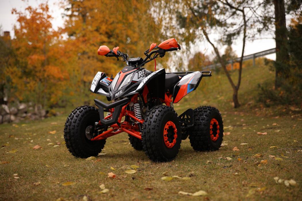 Arktis Motors barnminiquad 110CC helautomatisk, svart/grön