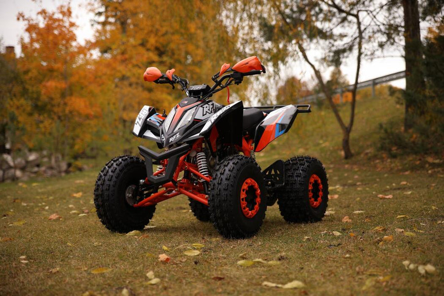 Arktis Motors barnminiquad 110CC helautomatisk, svart/grön