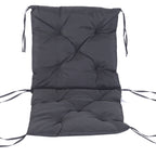 Tuolintyynyt selkänojalla, 2 kpl, 98 x 50 x 8 cm, harmaa