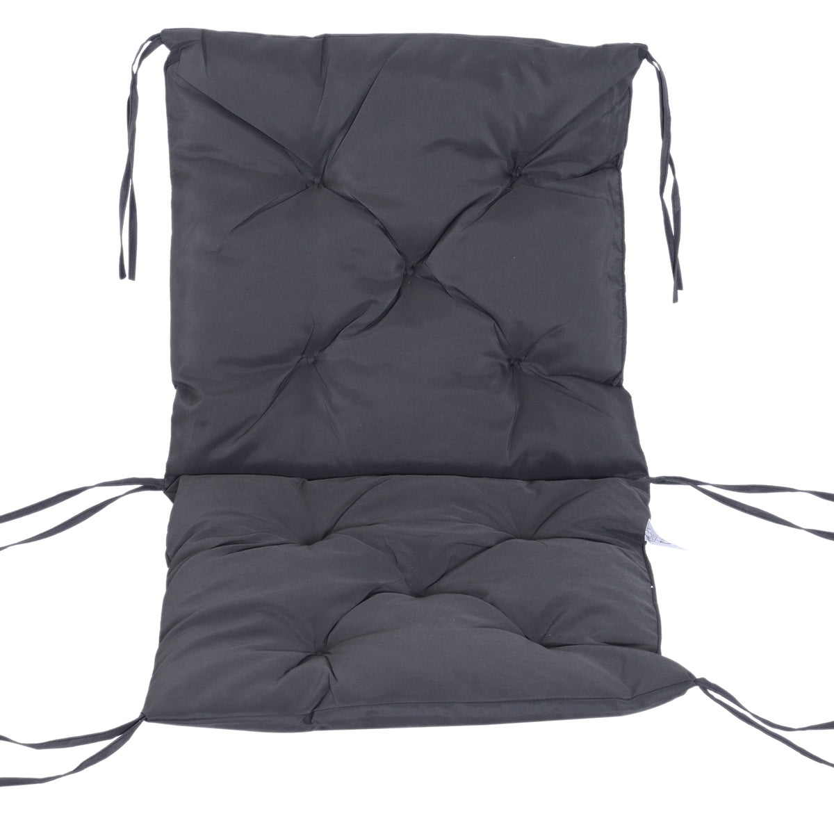 Tuolintyynyt selkänojalla, 2 kpl, 98 x 50 x 8 cm, harmaa