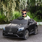 Lasten sähköauto Mercedes-AMG GLC63S Coupé 12V, kaukosäädin, kaksi moottoria, musta