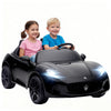 Lasten sähköauto Maserati kahdelle 12V, kaukosäädin, LED ja MP3, 3–8 km/h, musta