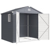 Iso muovinen piharakennus perustuksella ja ikkunalla, 4,1 m², harmaa
