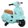 Lasten sähkömopo Vespa 6V irrotettavilla tukipyörillä, ajovalo ja äänitorvi, 1,5–3 v, vihreä