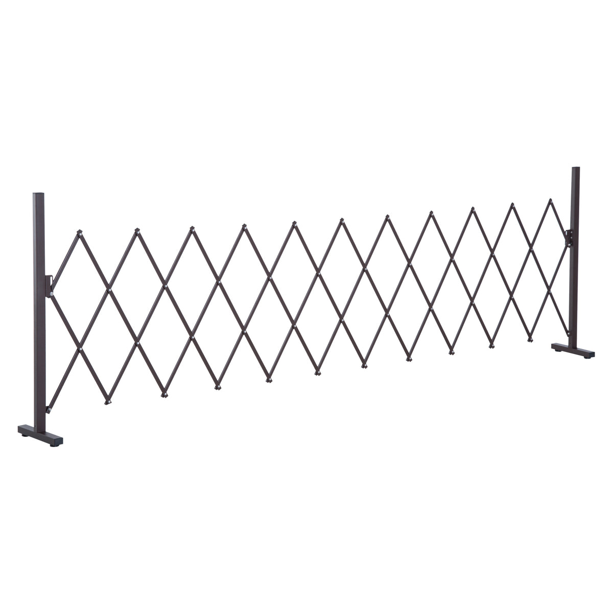 Jatkettava alumiininen saksiaita, 35–300 x 103,5 cm, tummanruskea