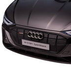 Lasten sähköauto Audi e-tron 12V, kaukosäädin, turvavyö ja musiikki, 3–5 v, musta