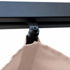Pergola 3 x 4 m – öppningsbart taktyg, aluminiumram, 250 g PU-polyester