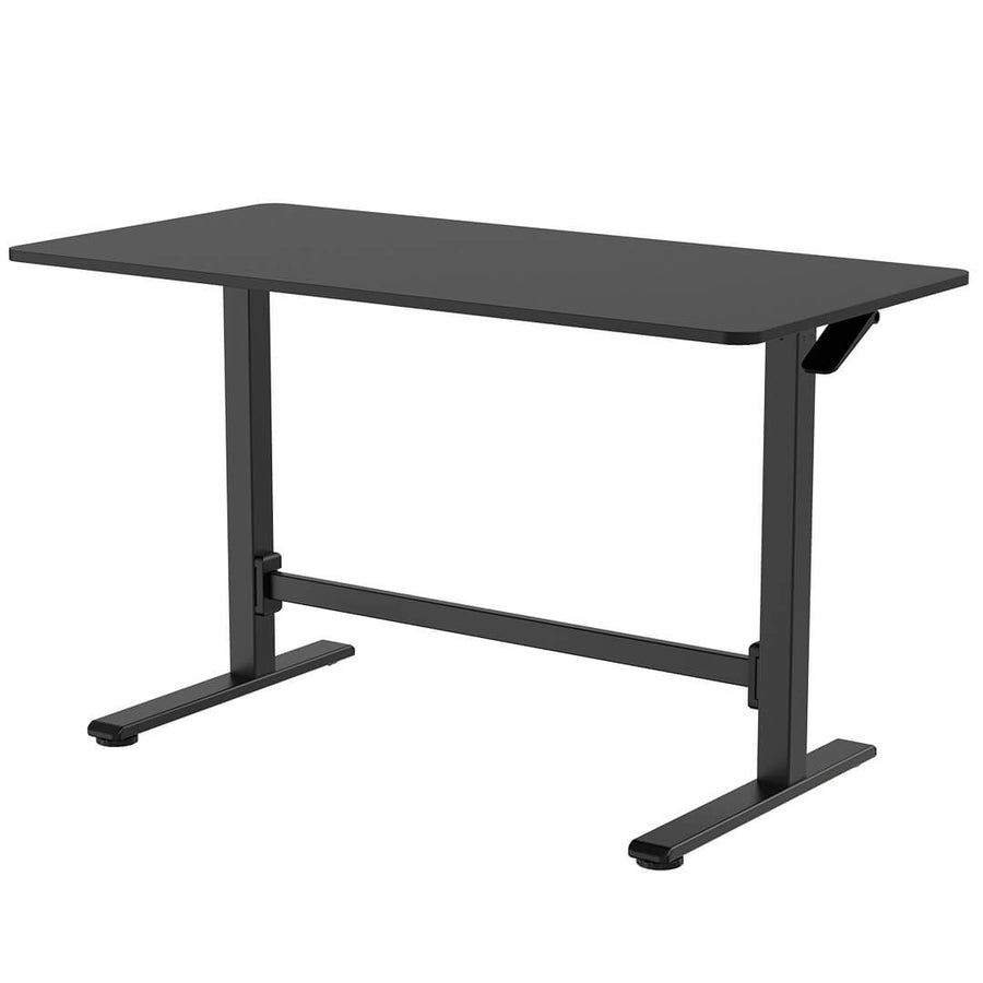 Säätöpöytä kaasujousella 120 x 60 cm – 70–115 cm, johdoton, musta