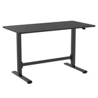 Säätöpöytä kaasujousella 120 x 60 cm – 70–115 cm, johdoton, musta