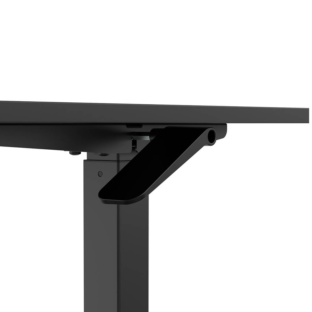 Säätöpöytä kaasujousella 120 x 60 cm – 70–115 cm, johdoton, musta