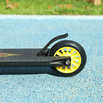 Temppupotkulauta alumiinia, 100 mm PU-pyörät, freestyle, 14 v+, kulta