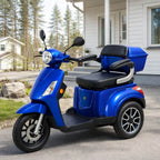 Arktis Motors Senior Scooter med larm 1000 W, 25 km/h, 48 V 20 AH, blå
