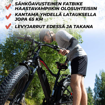 SWOOP SÄHKÖPYÖRÄ FATBIKE 26" CARRIER