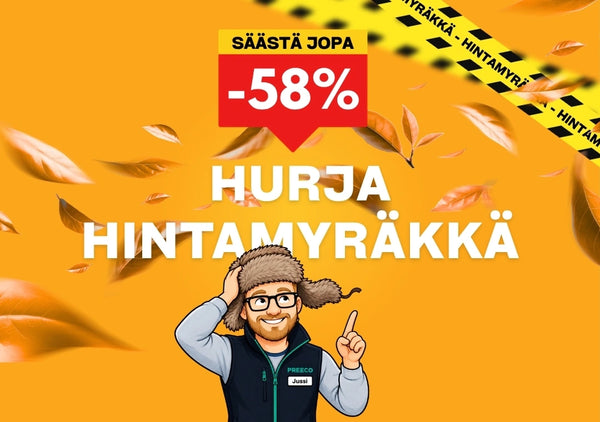 Preecon Hurja Hintamyräkkä Jopa Yli -50%