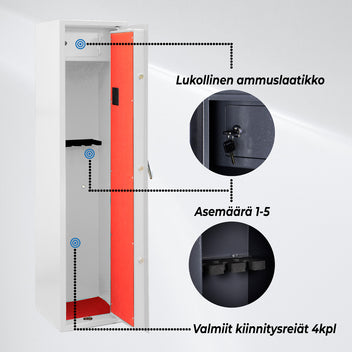 TR ASEKAAPPI 5-ASETTA AS500D DIGITAALILUKKO VALKOINEN