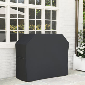 Vedenpitävä grillin suojapeite, 147 x 61 x 120 cm, musta