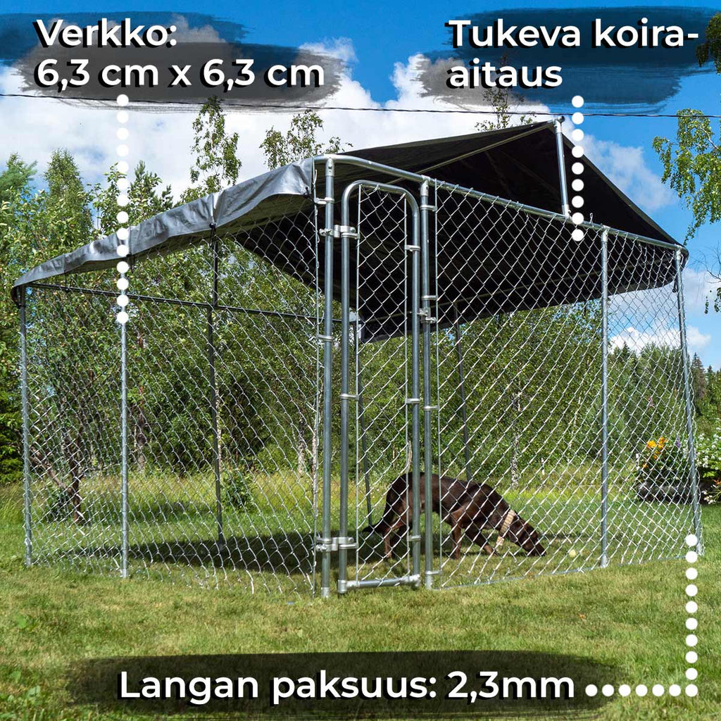 TR KOIRA-AITAUS 4x4x1,83M + KATTO