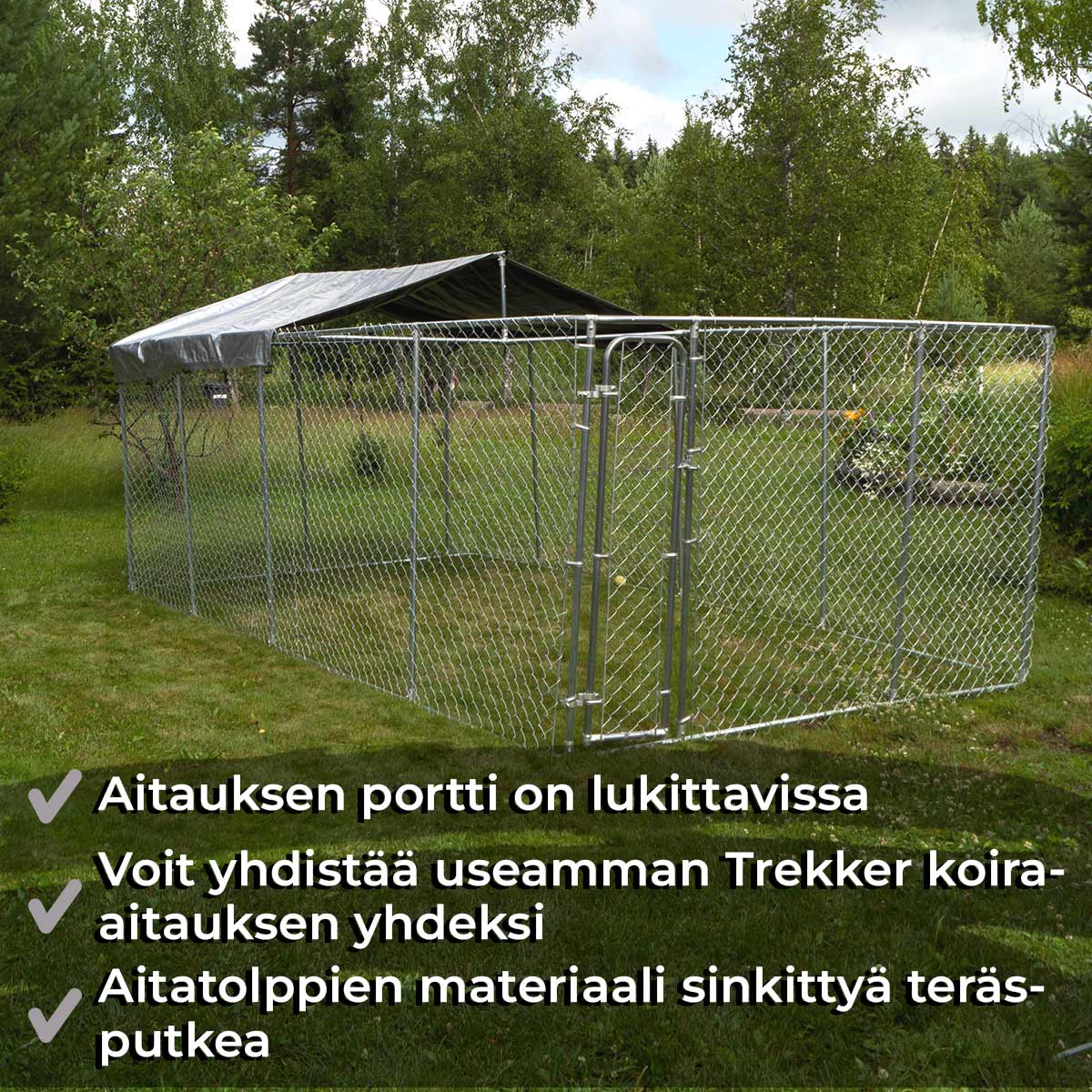 TR KOIRA-AITAUS 6x3x1,83M + KATTO
