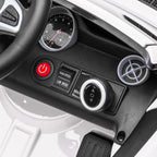 Lasten sähköauto Mercedes SLC 300, kaukosäädin, LED-valot ja musiikki, 3–6 v, valkoinen